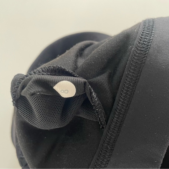 Lululemon Rack Pack Bra Crossback Sports Bra Black Size 8 - Picture 10 of 10